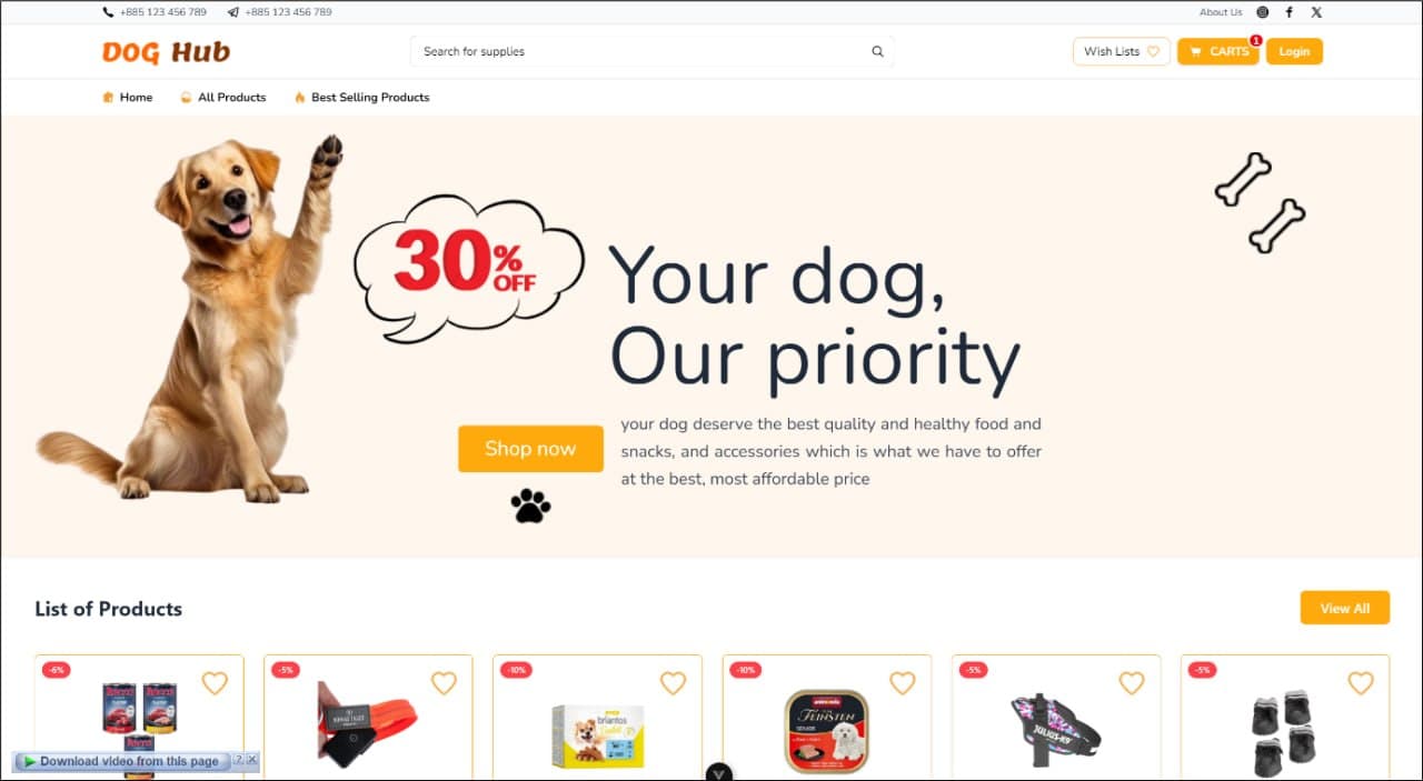 DogHub - E-commerce Platform
